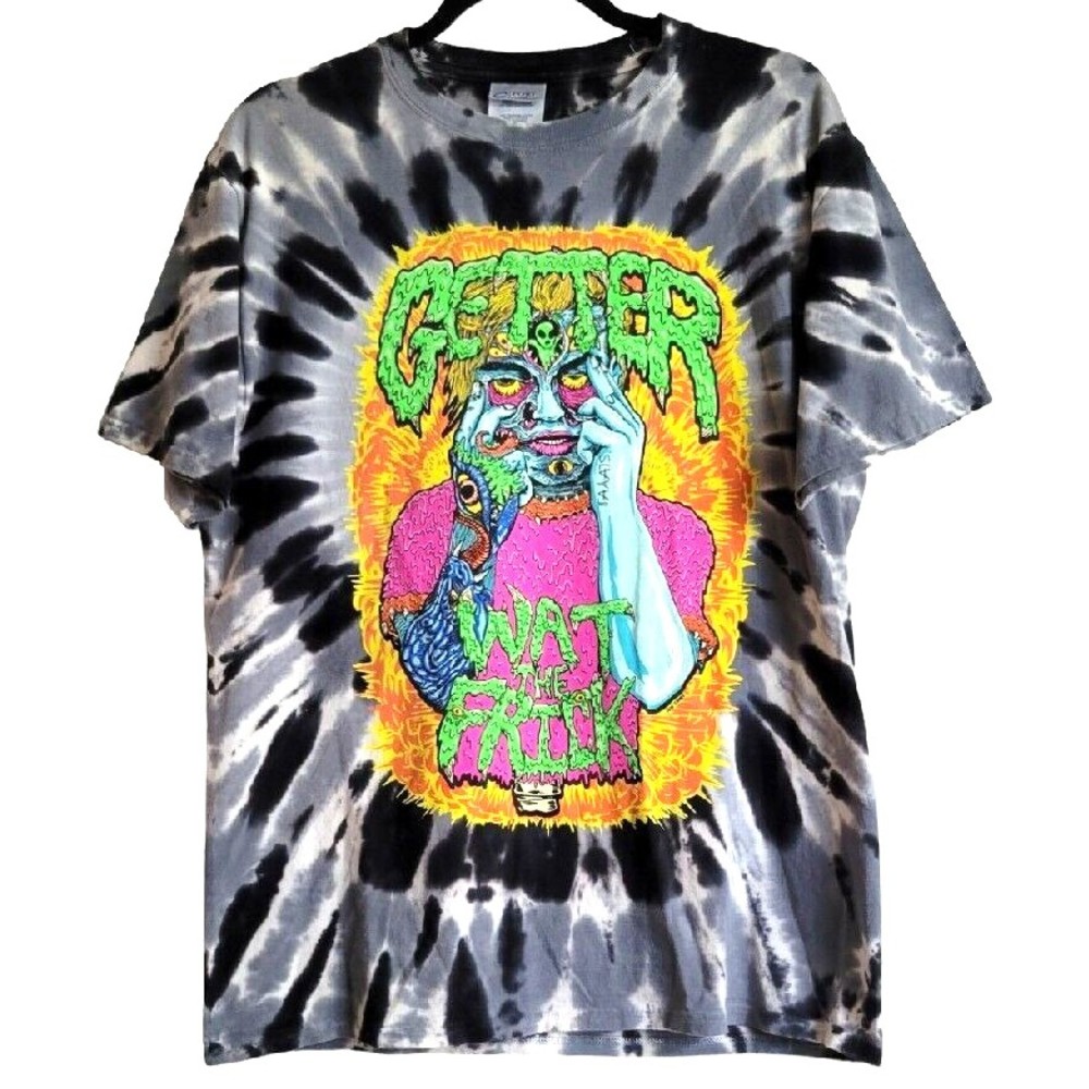 GETTER WAT THE FRICK Tie Dye Music Electronic Rock'n TShirt Mens M